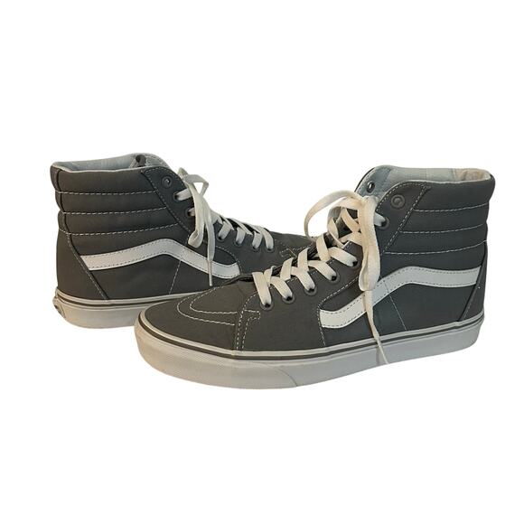 Vans Other - Vans Off the Wall Sk8-Hi High Top Frost Gray Skate Canvas Shoes Men's 9.5